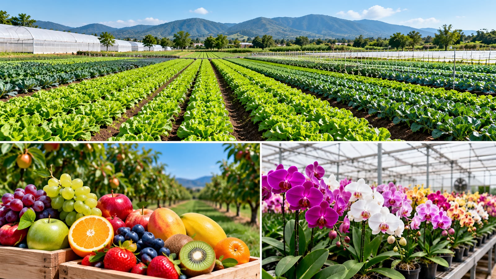 Modern agricultural fields
